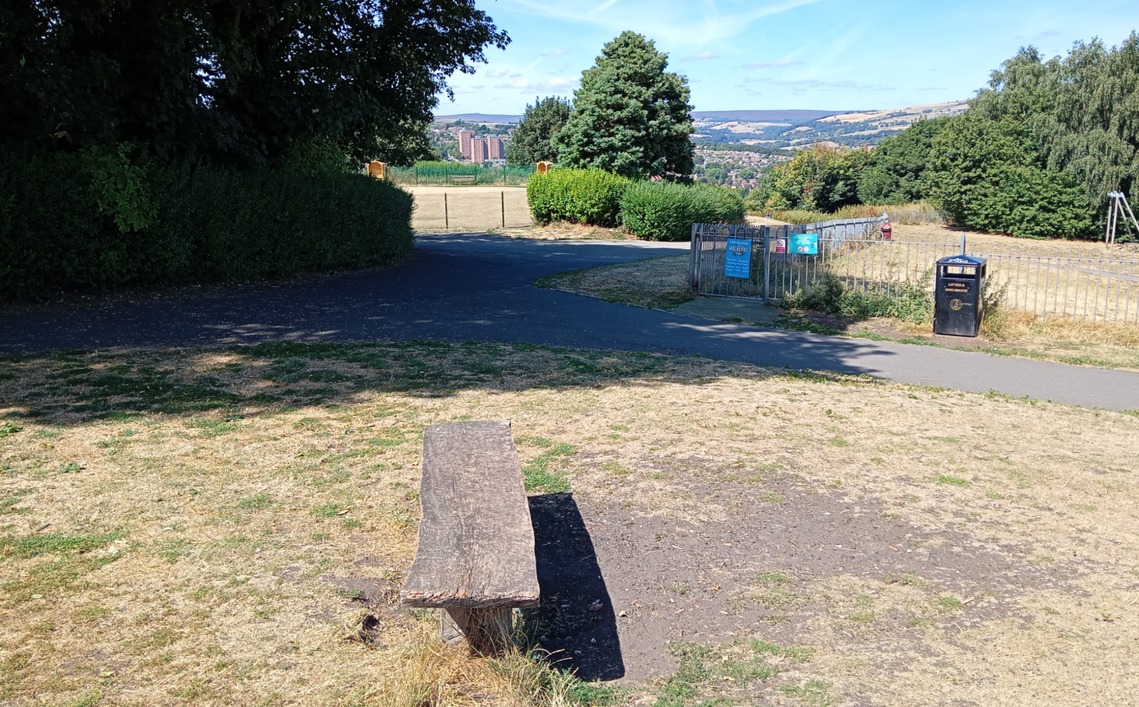 Bolehills Park meeting bench Aug 2026