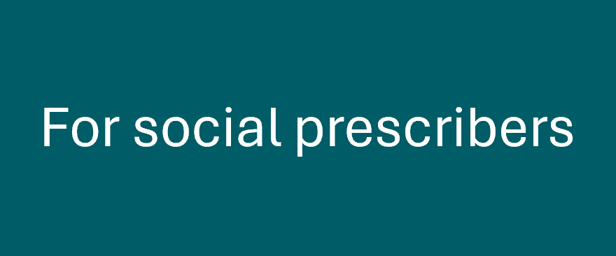 for social prescribers