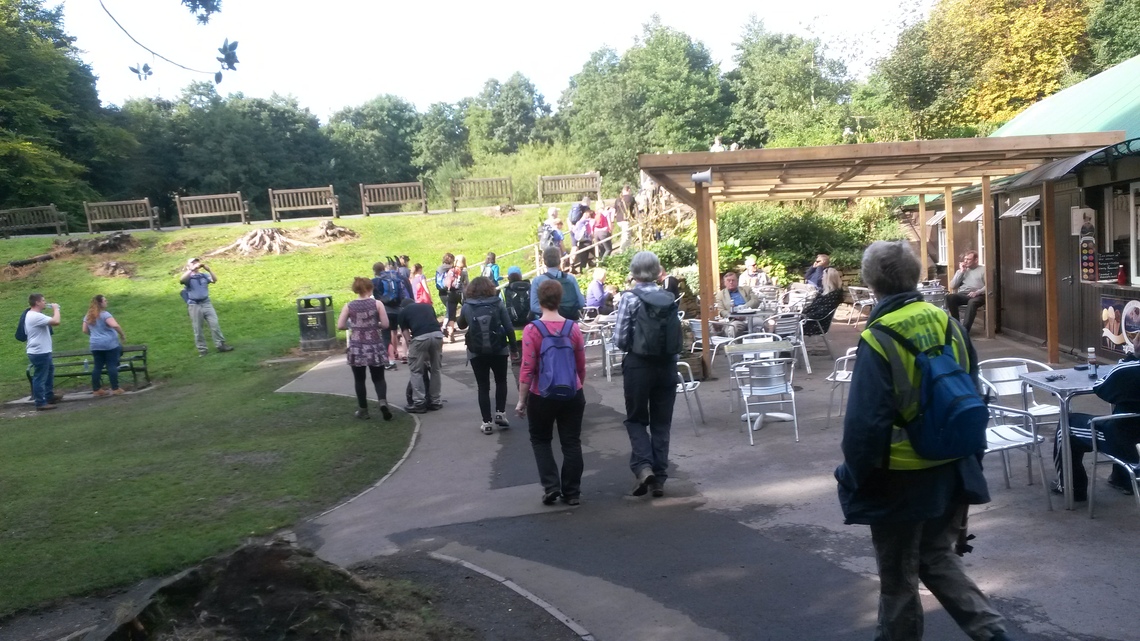 Forge Dam walking past the cafe