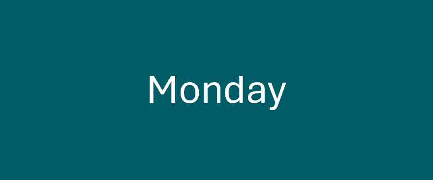 Monday button