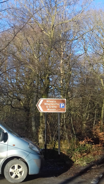 Stocksbridge at Wheata Woods Jan 2018 - entrance sign